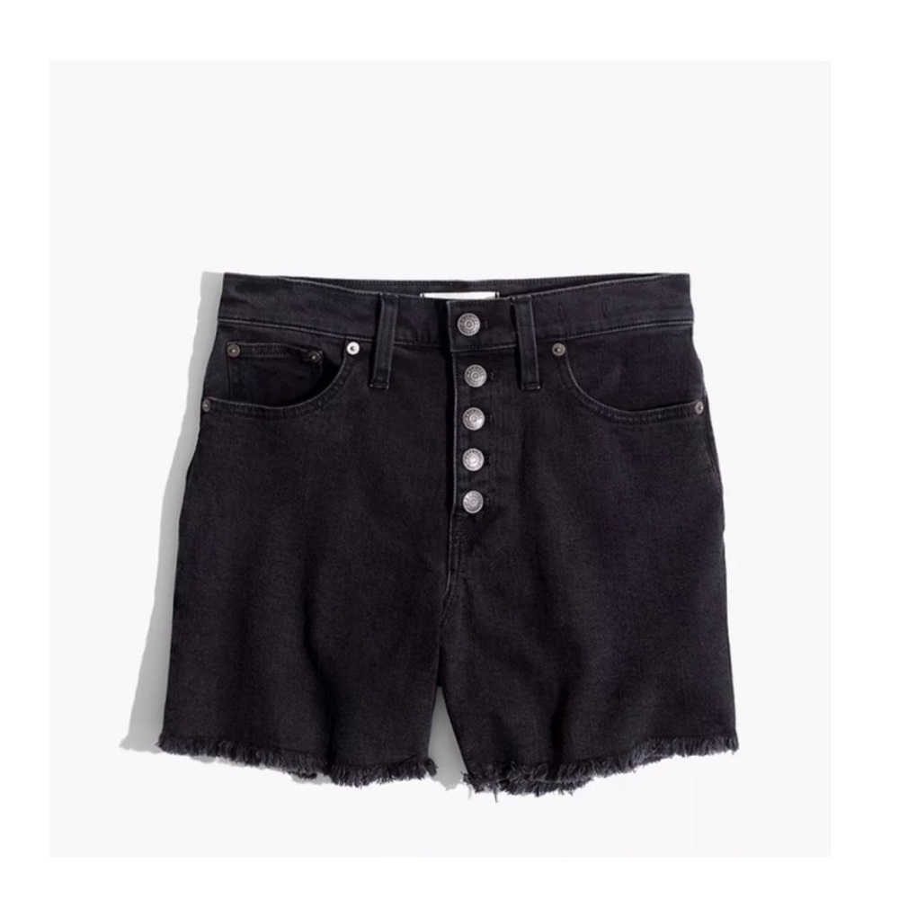 madewell high-rise denim cutoffs